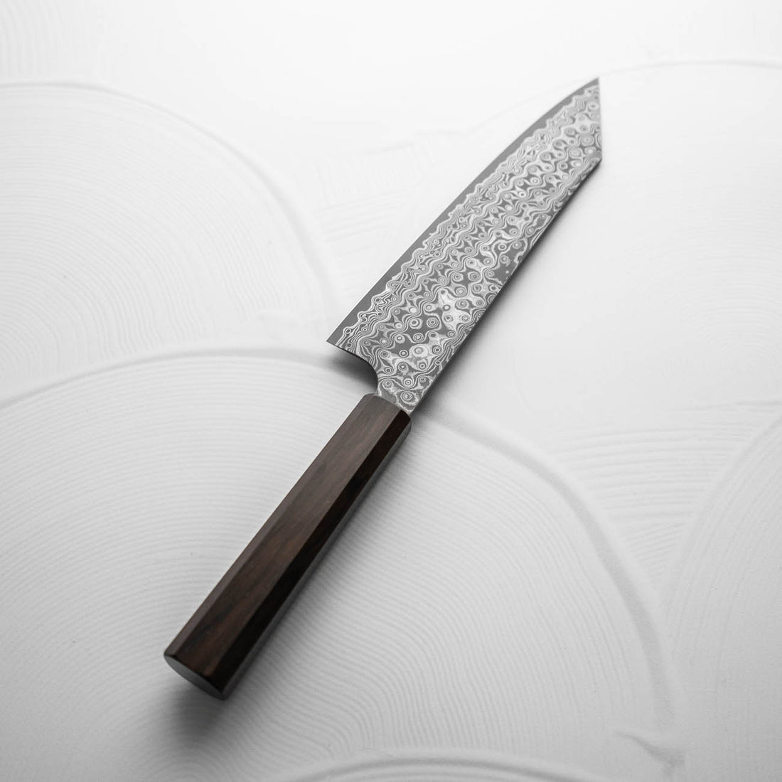 Nigara Hamono SG2 Raindrop Damascus Kiritsuke Gyuto 210mm Ebony