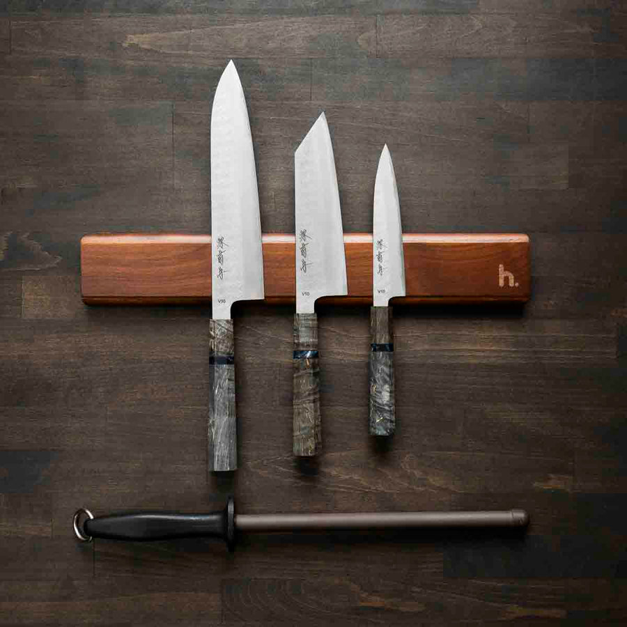 Sakai Kikumori VG10 - 3 Knife Set with Magnetic Strip