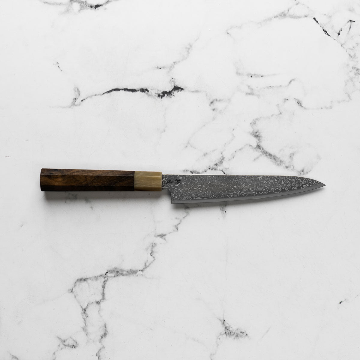 Seido VG10 Kurozome Nickel Damascus Petty 150mm - Persimmon