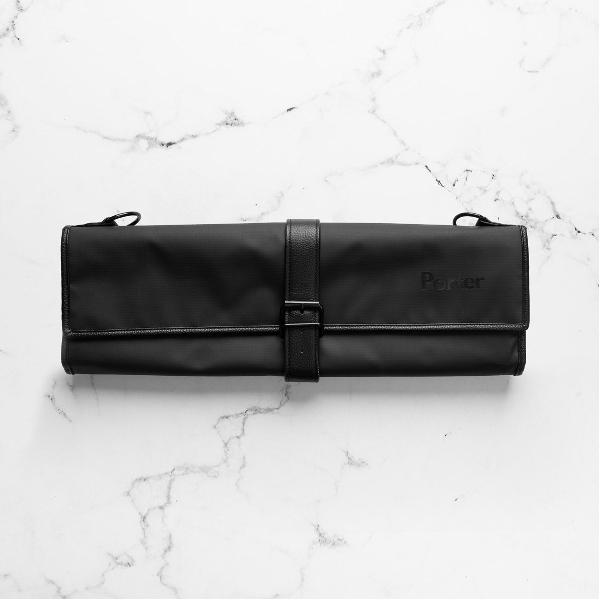 Porter 7 Pocket Polymer Leather Trim Knife Roll - Grey Liner