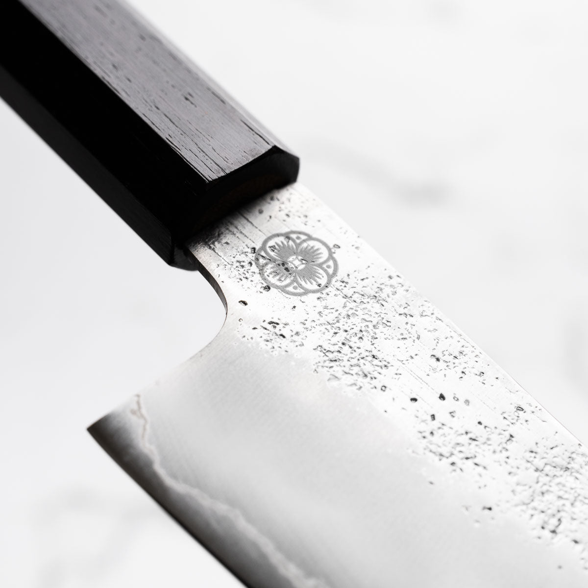 Hajimaru Ginsan Nashiji Ko Santoku 150mm - Mono Ebony