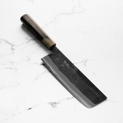 Seido "Kuro" x Tadafusa White 2 Kurouchi Nakiri 165mm