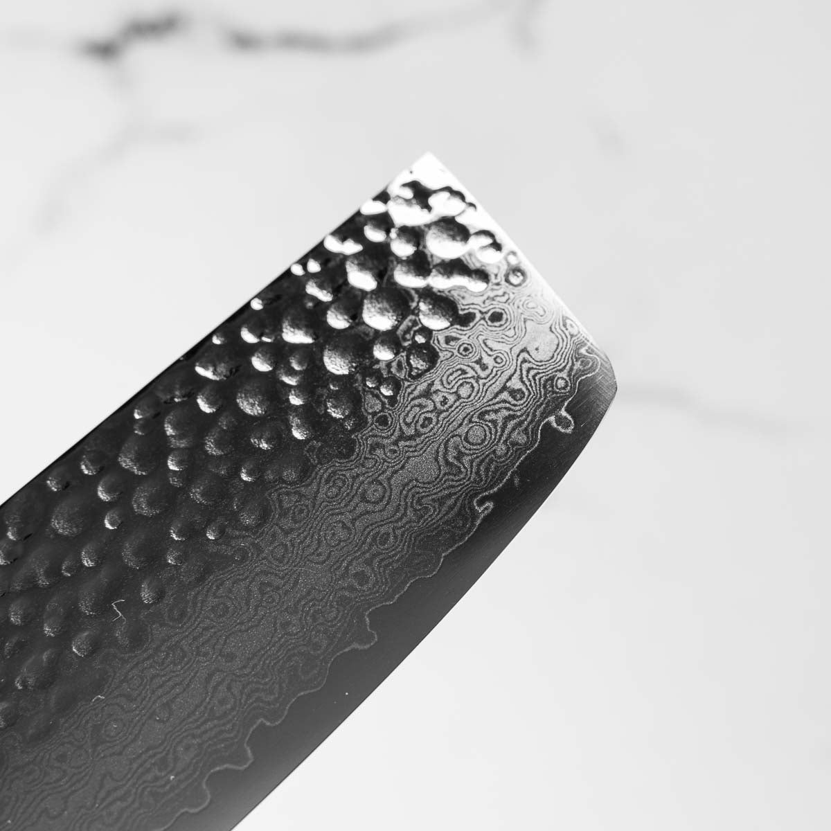 Touroku Sakai Kagayaki VG10 Damascus Tsuchime Nakiri 160mm