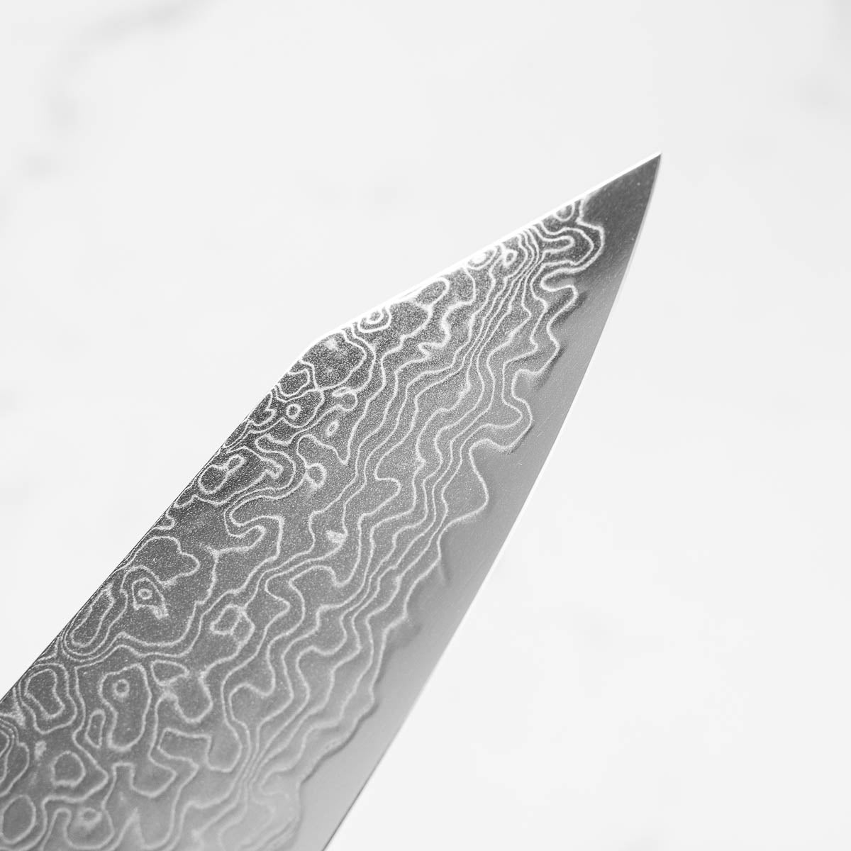 Hatsukokoro Ryuhyo Migaki SG2 Damascus Kiritsuke Gyuto 210mm -  Ebony