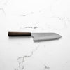Nigara Hamono Blue Super Tsuchime Santoku 180mm - Ebony