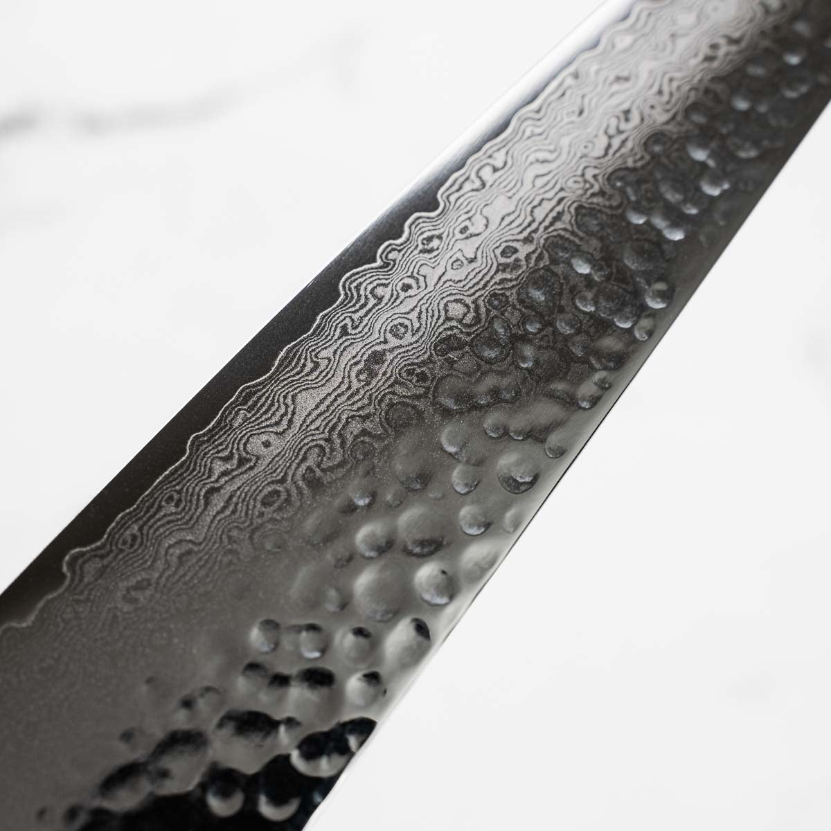 Touroku Sakai Kagayaki VG10 Damascus Tsuchime Sujihiki 240mm