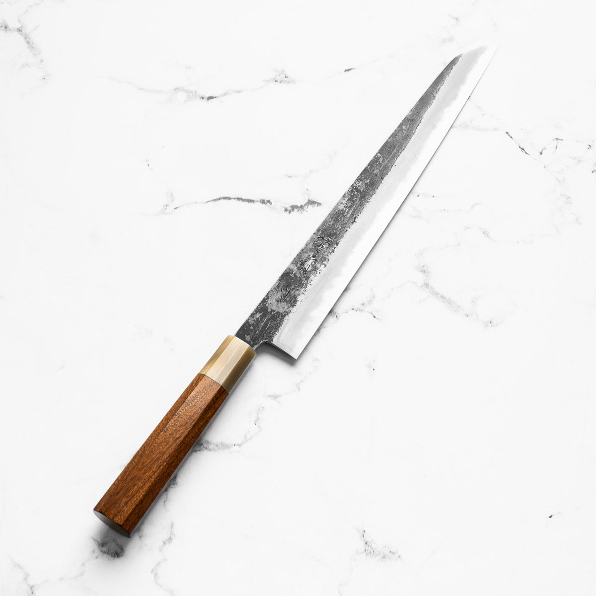 Sakai Kikumori White 2 Kurouchi Kiritsuke Sujihiki 300mm - Persimmon