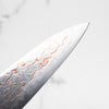 Hatsukokoro Kujaku V-Toku 2 Rainbow Damascus Petty 150mm - Sandalwood