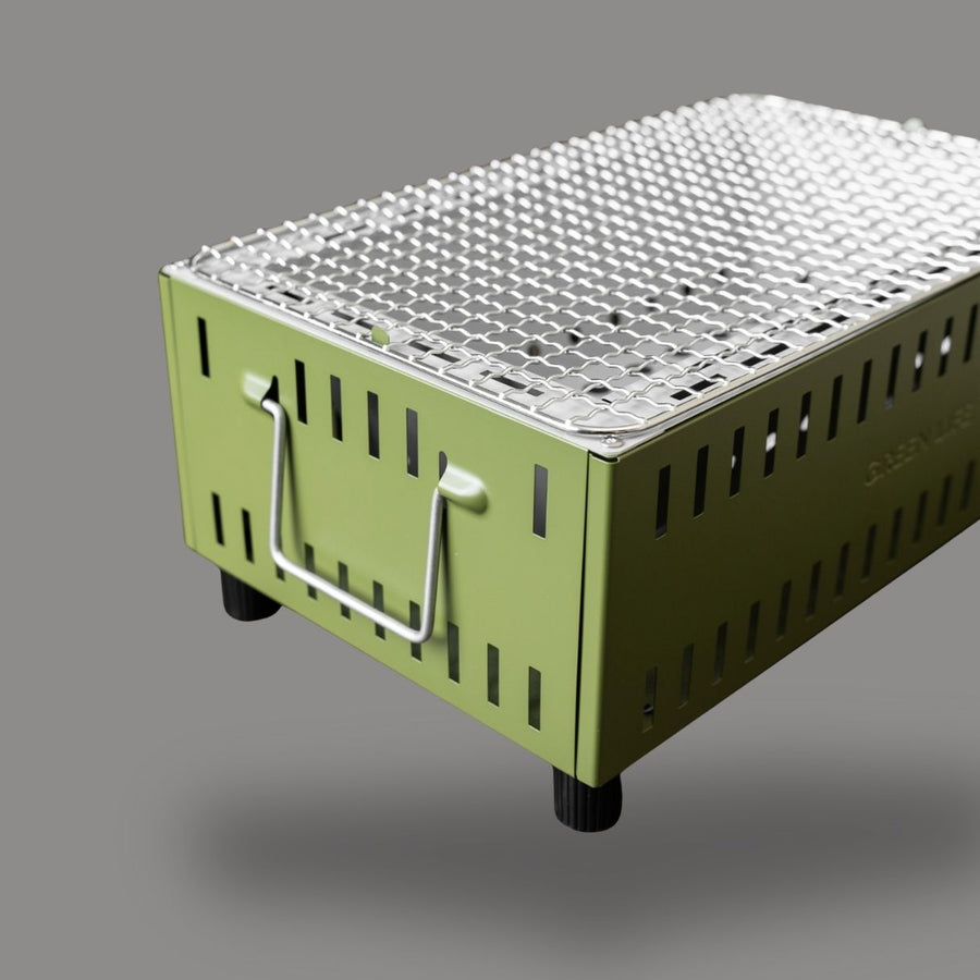 Green Life Tabletop BBQ Grill - Olive Green