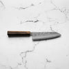Hajimaru Ginsan Nashiji Santoku 170mm - Bubinga
