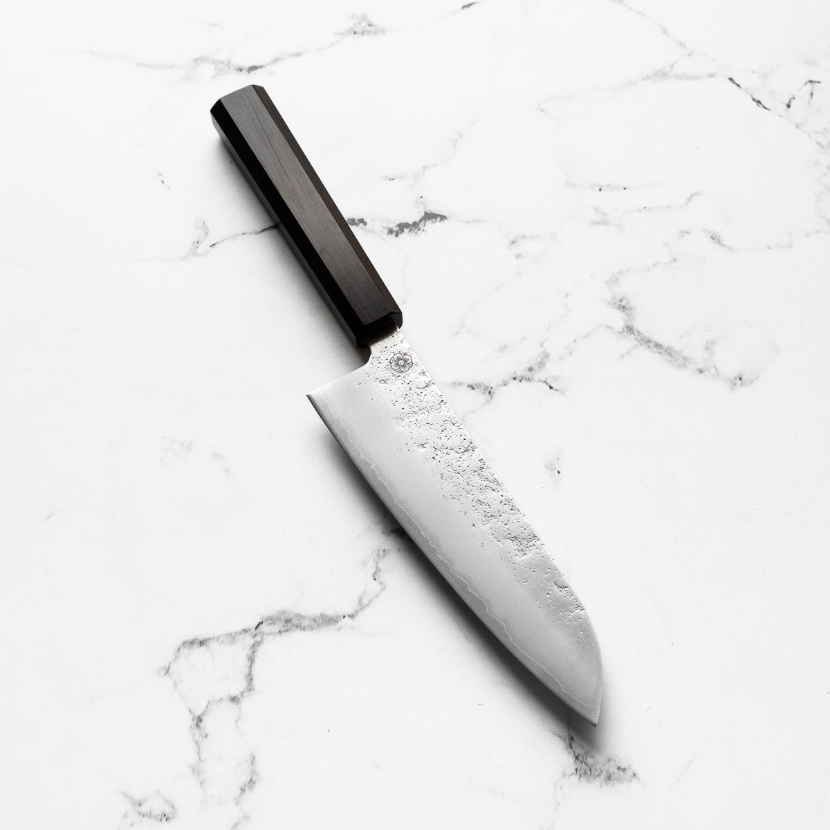 Hajimaru Ginsan Tsuchime Santoku 170mm - Ebony