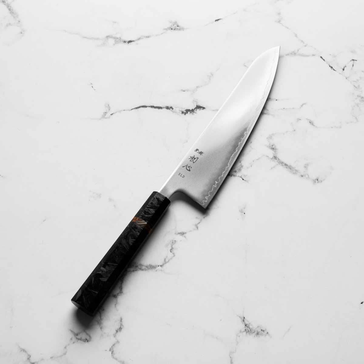Hatsukokoro Hikari SLD 3 Layer Gyuto 210mm - Carbon Fibre