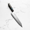 Hatsukokoro Kaijin Blue 2 Stainless Clad Kiritsuke Gyuto 210mm - Maple Turquoise
