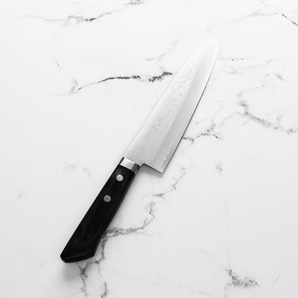 Masutani VG10 Damascus Gyuto 180mm - Black Western