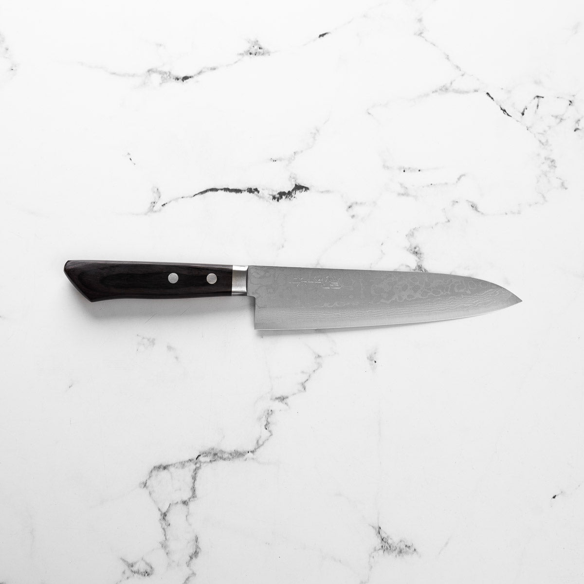 Masutani VG10 Damascus Gyuto 180mm - Black Western