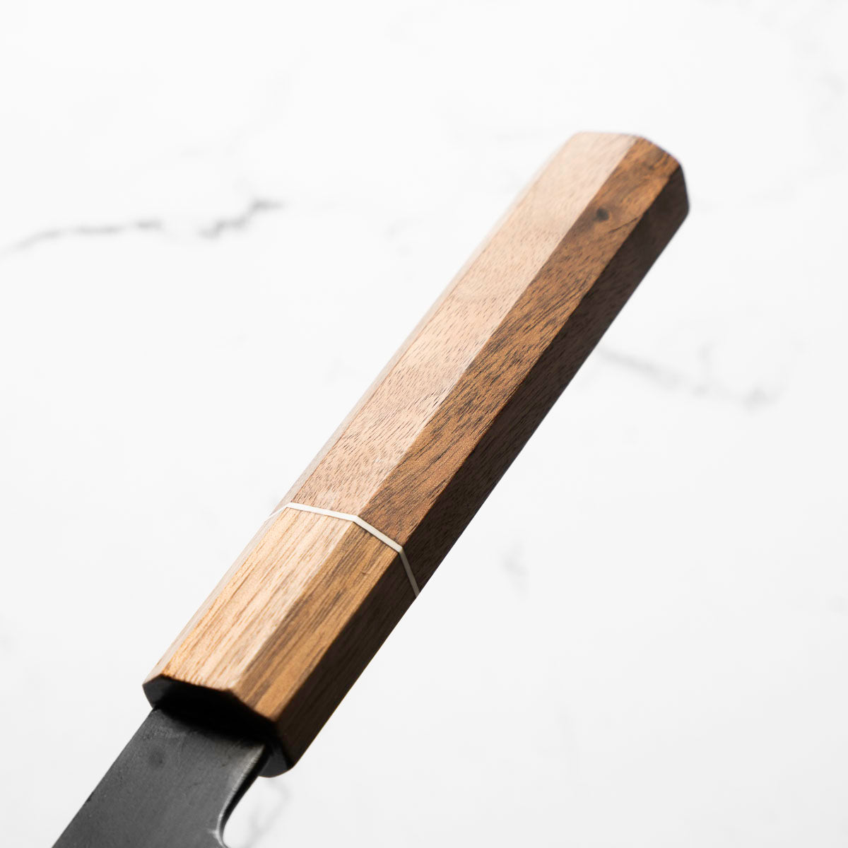 Mutsumi Hinoura Ajikataya White 2 Nakiri 165mm - Walnut w/ Walnut Ferrule (White Spacer)