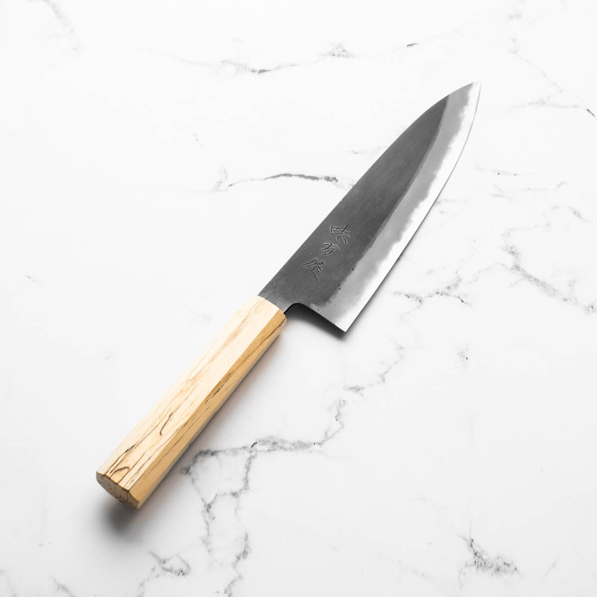 Mutsumi Hinoura Ajikataya White 2 Gyuto 210mm - Spalted Maple