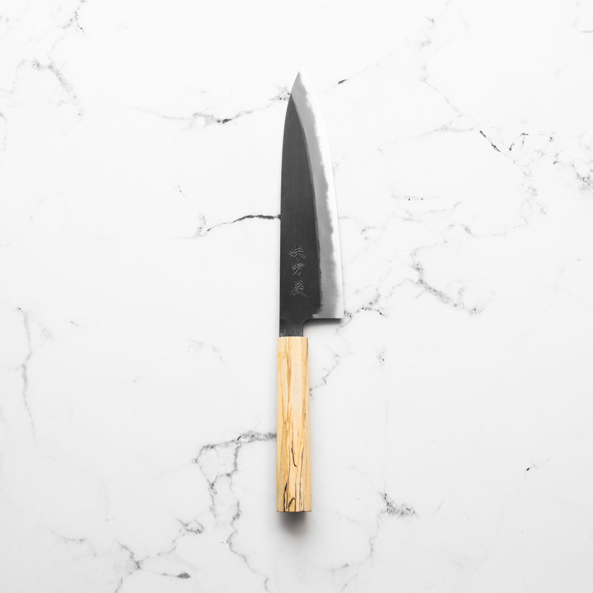 Mutsumi Hinoura Ajikataya White 2 Gyuto 210mm - Spalted Maple