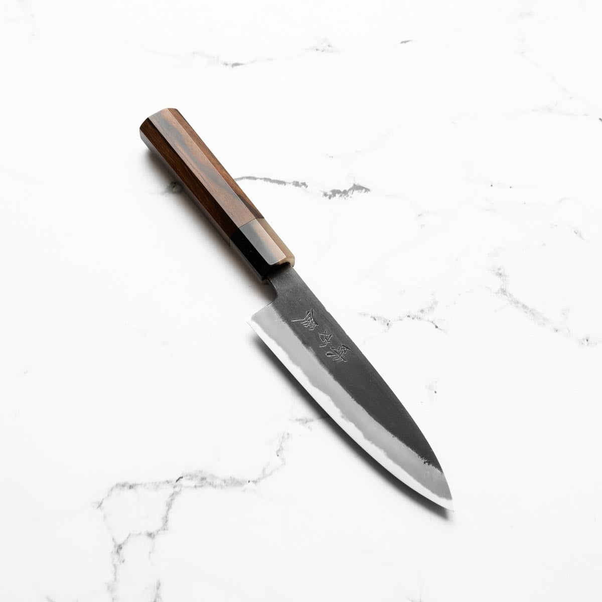 Mutsumi Hinoura Ajikataya White 2 Petty 135mm - Rosewood & Blonde