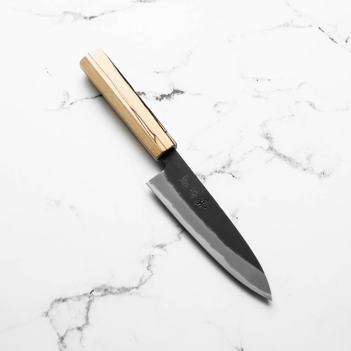 Mutsumi Hinoura Ajikataya White 2 Petty 135mm - Spalted Maple