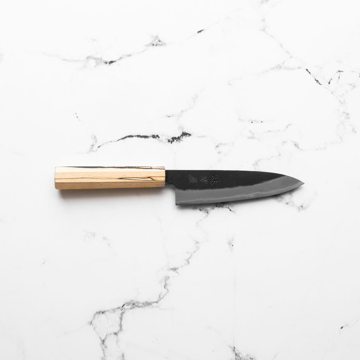 Mutsumi Hinoura Ajikataya White 2 Petty 135mm - Spalted Maple