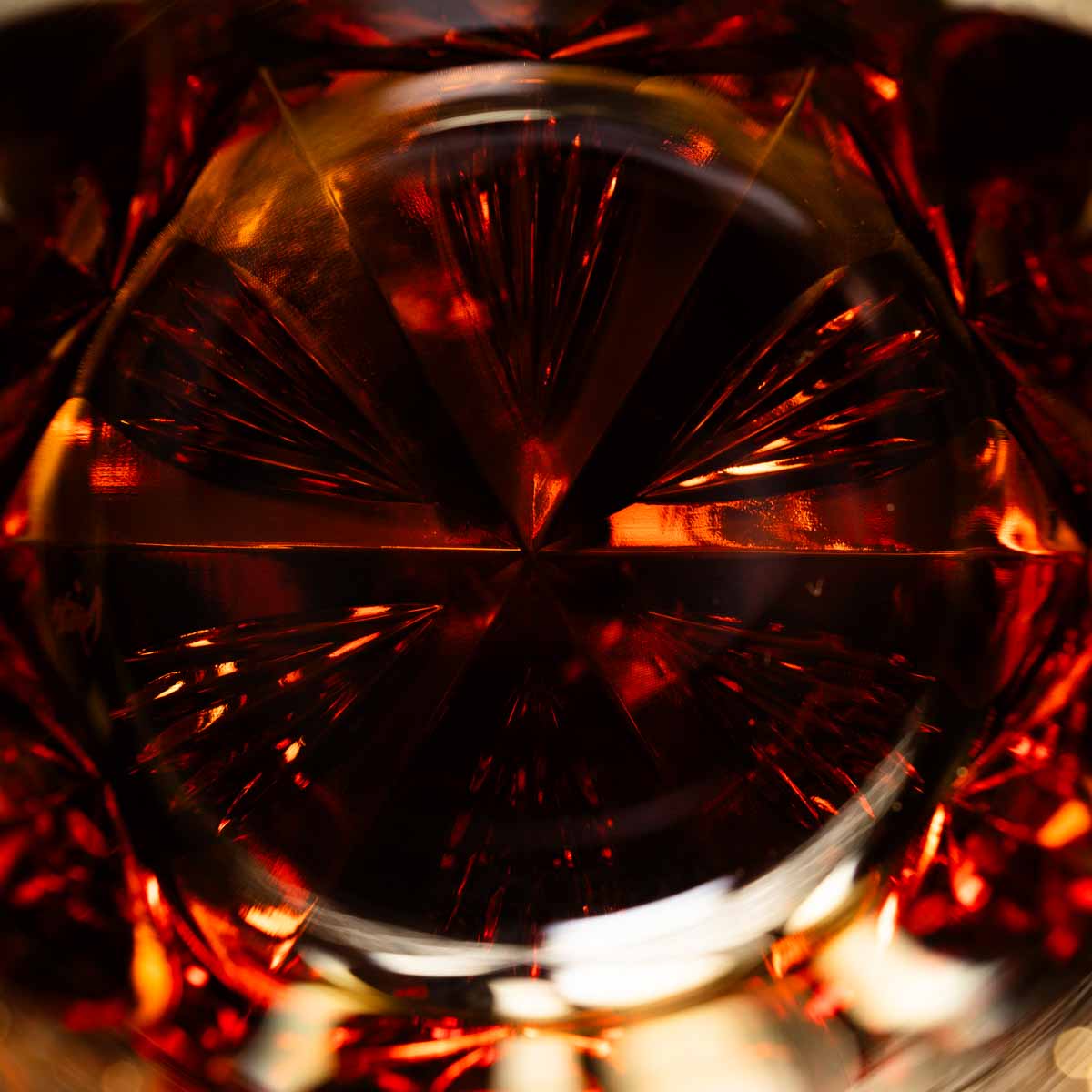 Nemoto Glass Crafts Rock Glass Shizuku Red