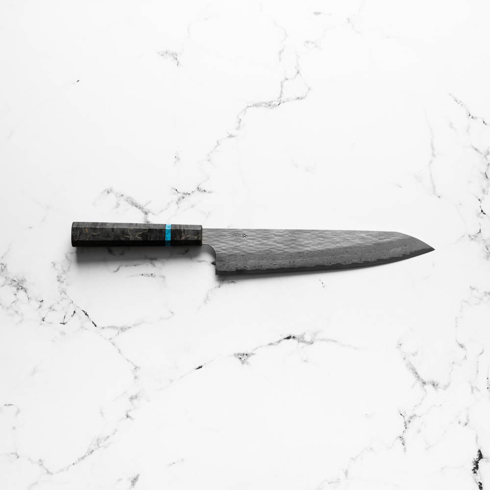 Nigara Hamono VGXEOS Gyuto 240mm - Maple Turquoise