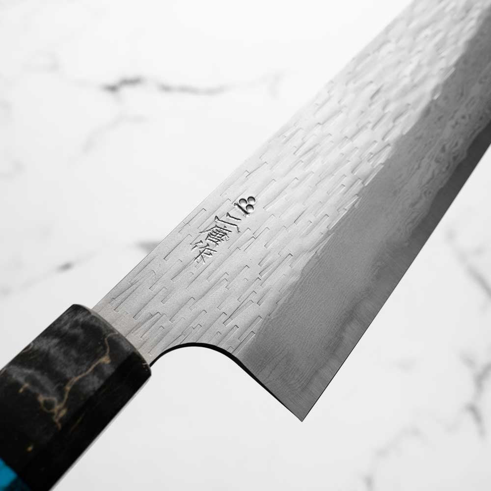 Nigara Hamono VGXEOS Gyuto 240mm - Maple Turquoise