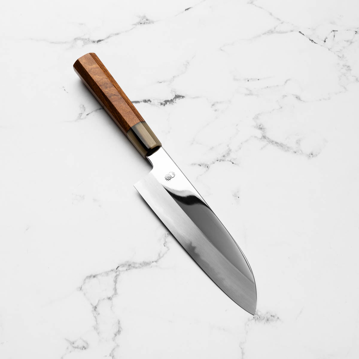 Sakai Kikumori "Choyo" Blue 1 Santoku 180mm - Quince