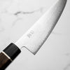 Senzo Black VG10 Damascus Small Santoku 143mm