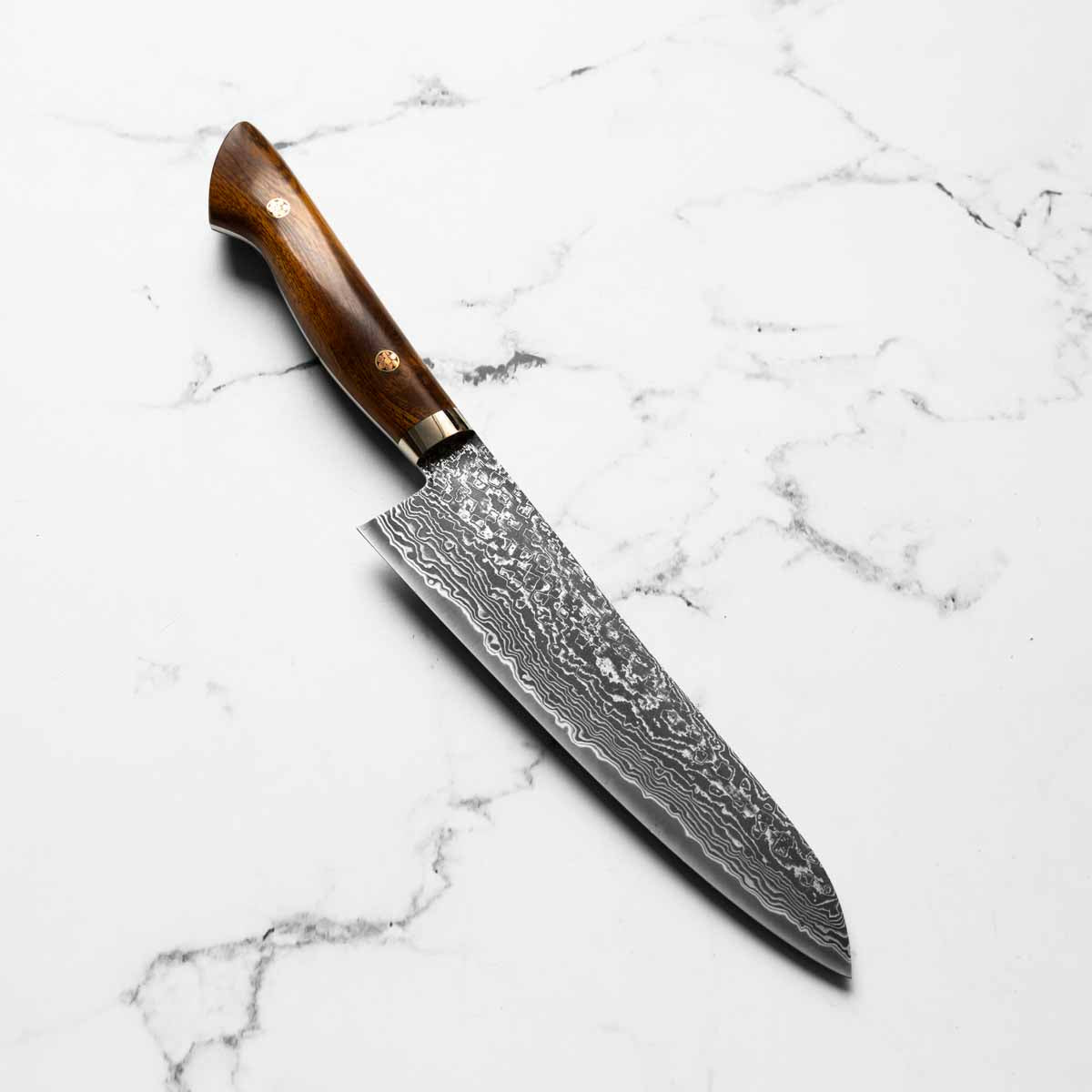 Shigeki Tanaka R2 Damascus Gyuto 180mm - Western Ironwood – Chefs