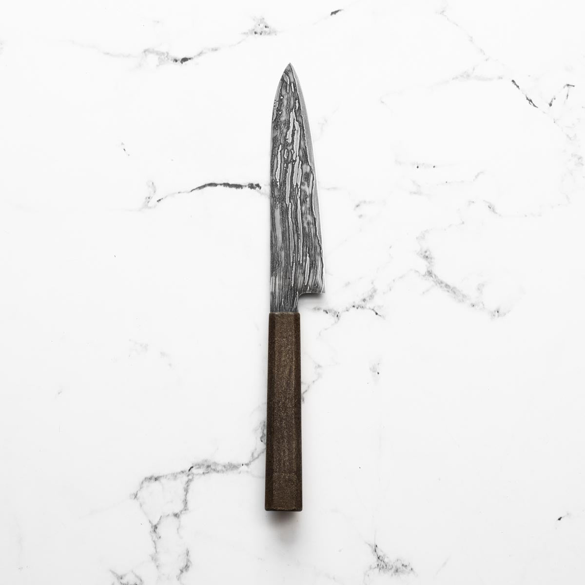 Tadafusa Blue 2 Hon-Sanmai Experimental Damascus Damascus Petty 150mm