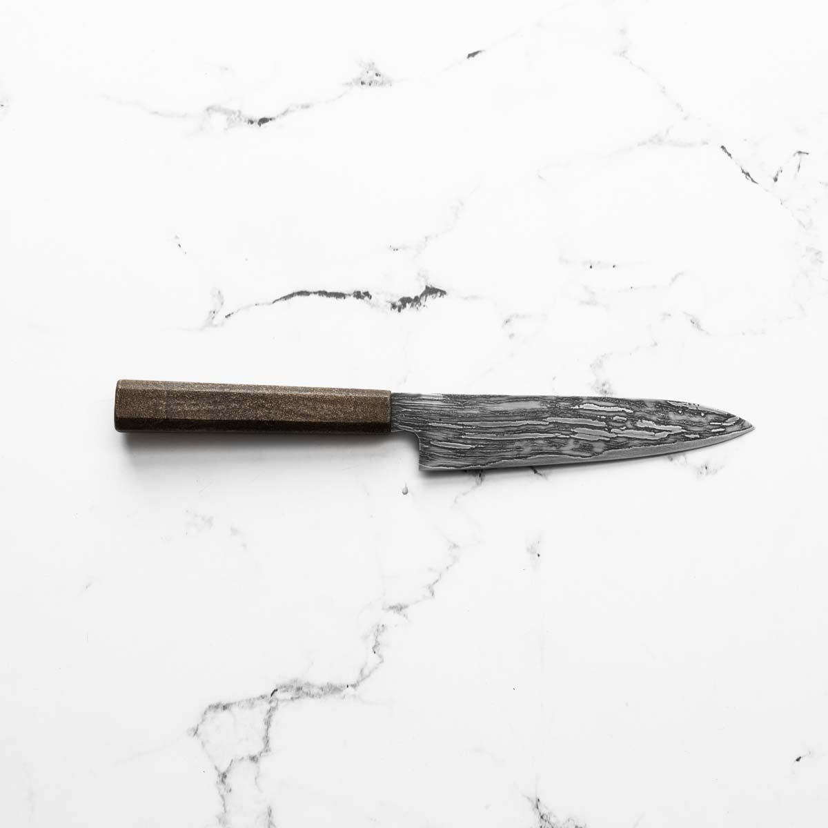 Tadafusa Blue 2 Hon-Sanmai Experimental Damascus Damascus Petty 150mm