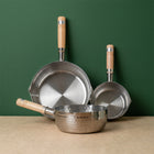 Yoshikawa Stainless Yukihira 3 Pan Bundle - 14cm, 18cm, 22cm (No Lid)