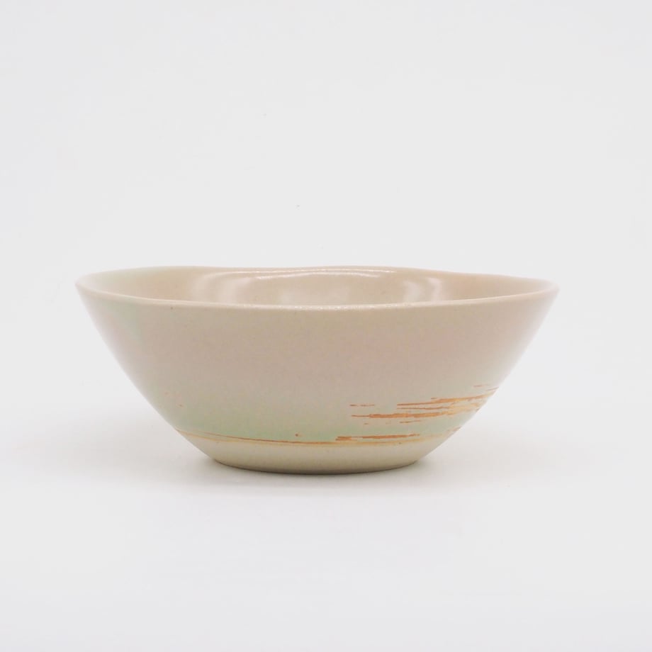 Bread & Rice Glossy Glaze Medium Bowl - Clear