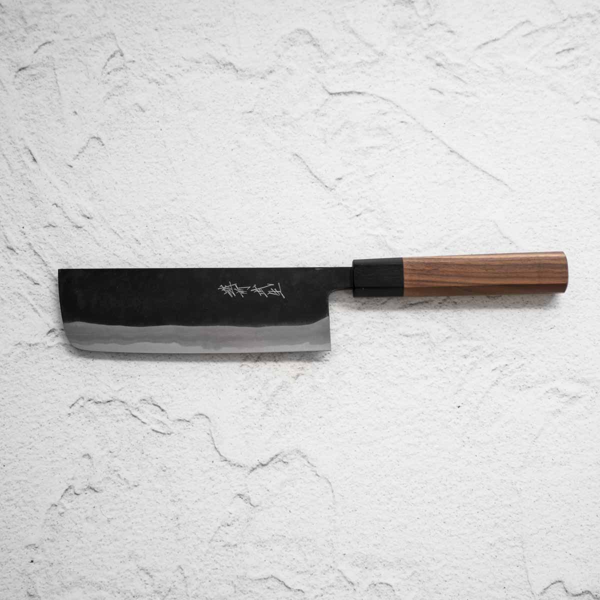 Shiro Kamo Blue 2 Kurouchi Nakiri 165mm