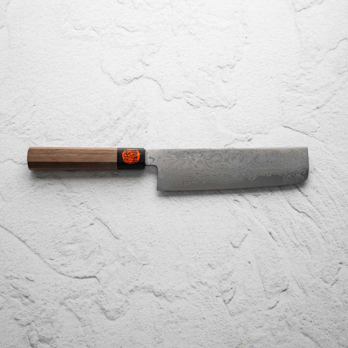 Shigeki Tanaka Blue 2 Damascus Nakiri 165mm