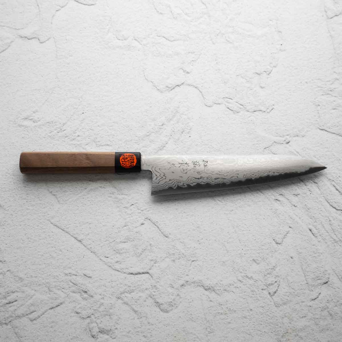 Shigeki Tanaka Blue 2 Damascus Gyuto 210mm