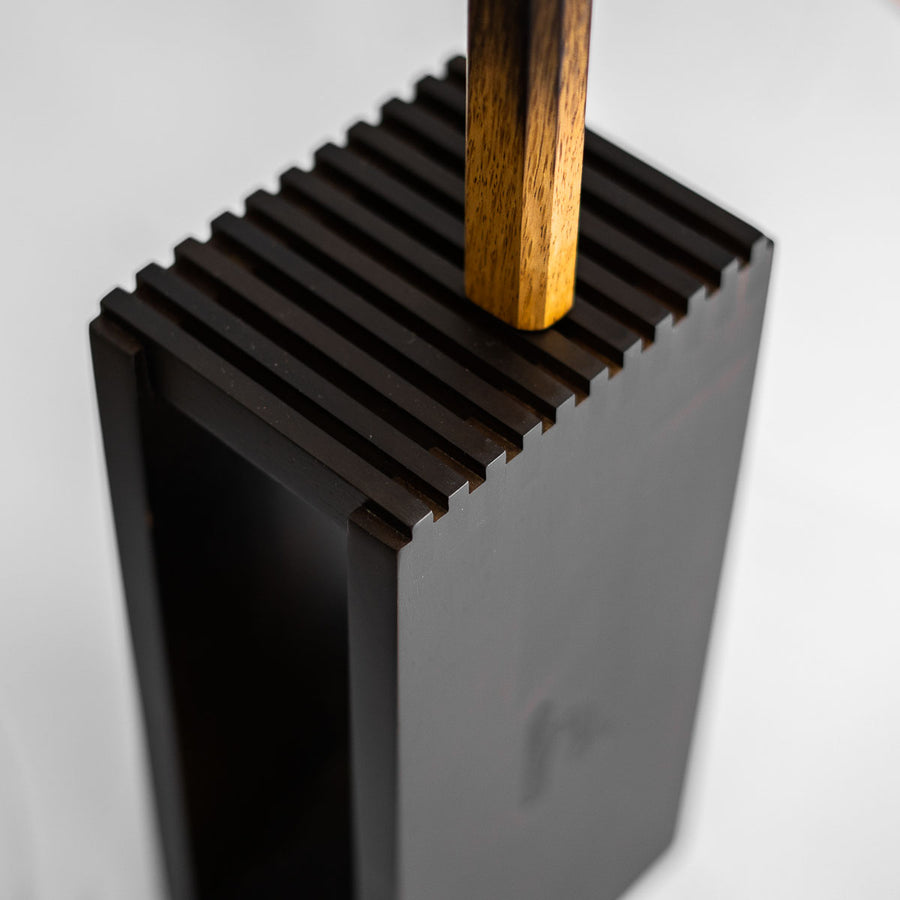 Habitat Slotted Benchtop Knife Block - Black
