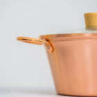 Chitose Copper Pot with Glass Lid - 20cm