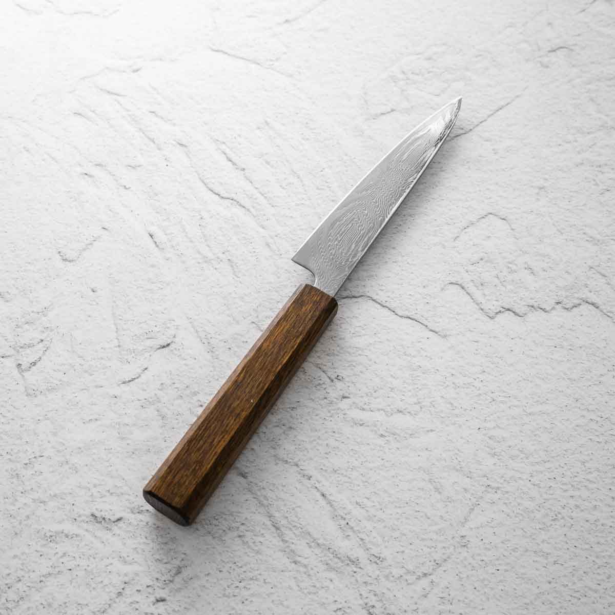 Tsunehisa AUS-10 Nami Damascus Petty 135mm