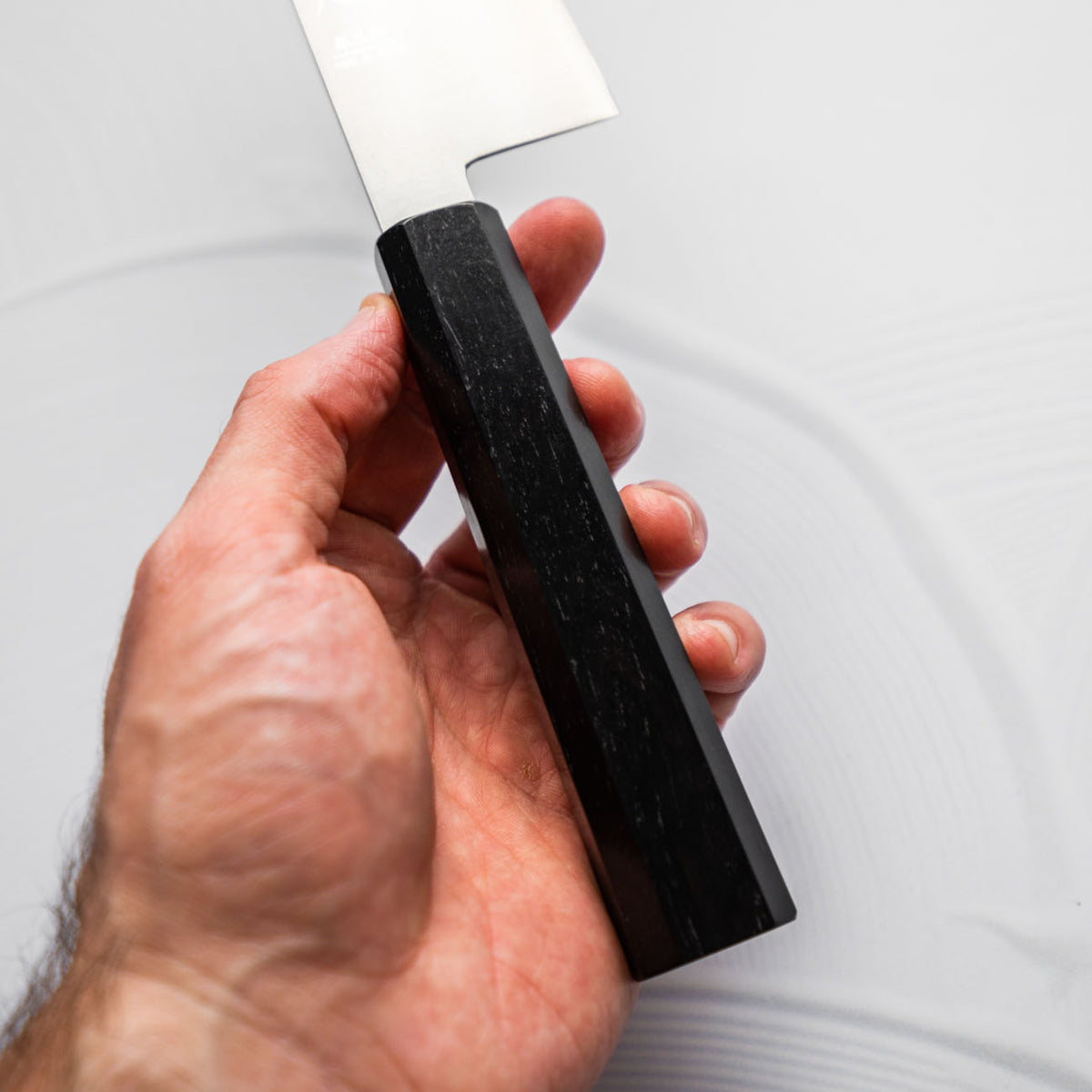 Hatsukokoro Hayabusa Ginsan Bunka 170mm - Ebony