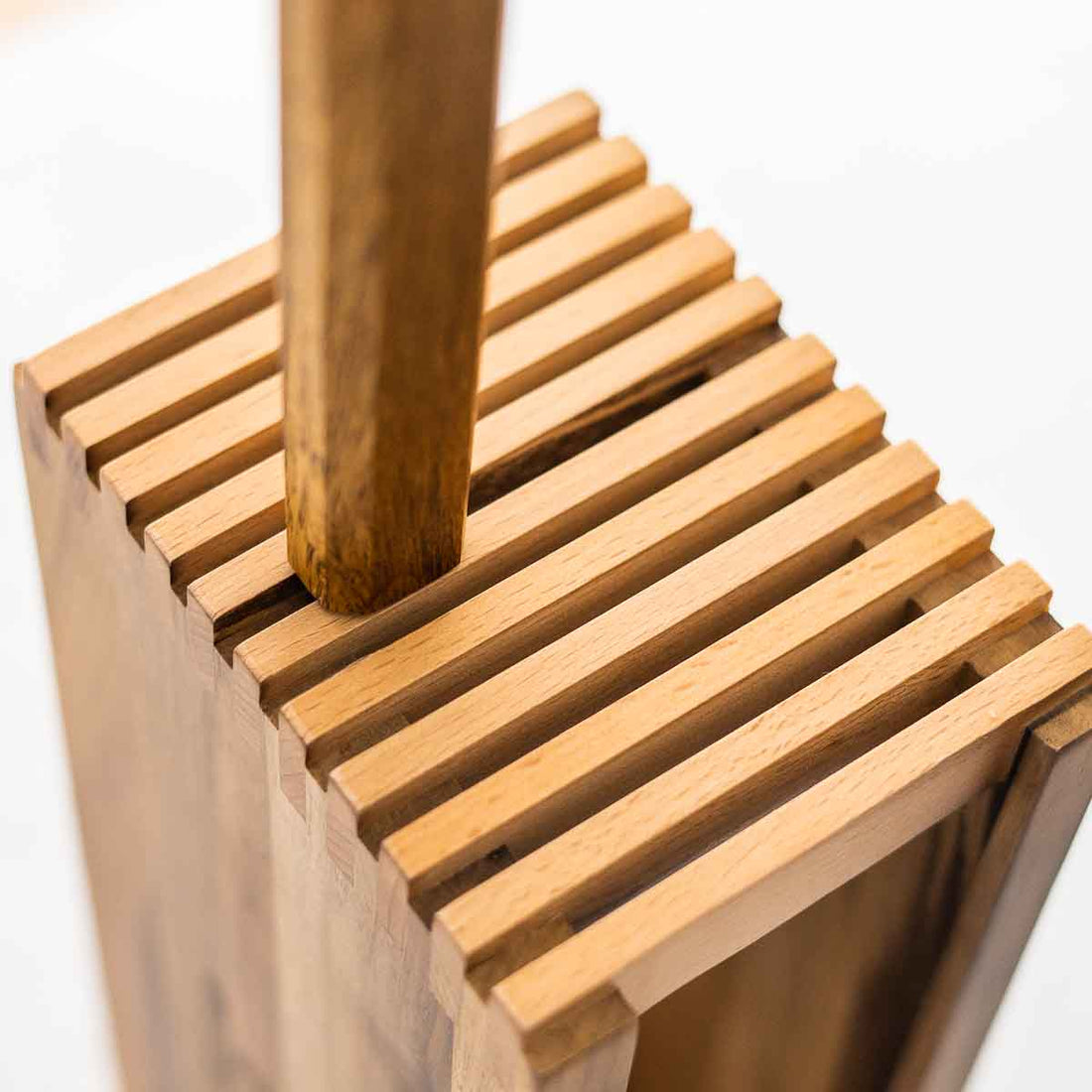 Habitat Benchtop Knife Block Walnut Chefs Edge Handmade Japanese